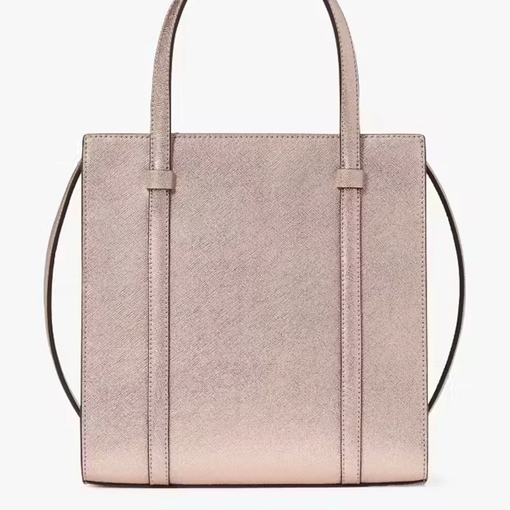Kate Spade Kenzie Limited Edition Metallic Small Tote Rose Gold